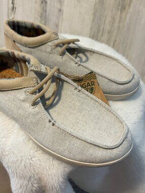 NWT Sanuk Womens Size 8.5 Shaka Lite SL Shoes Natural Flat Shoes Slip In
